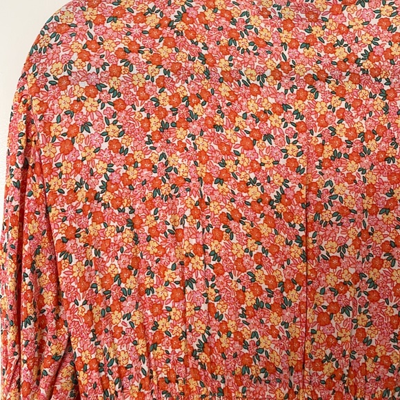Faithfull the Brand Margherita Smocked Floral Mini Dress, Size 4 - Picture 13 of 15